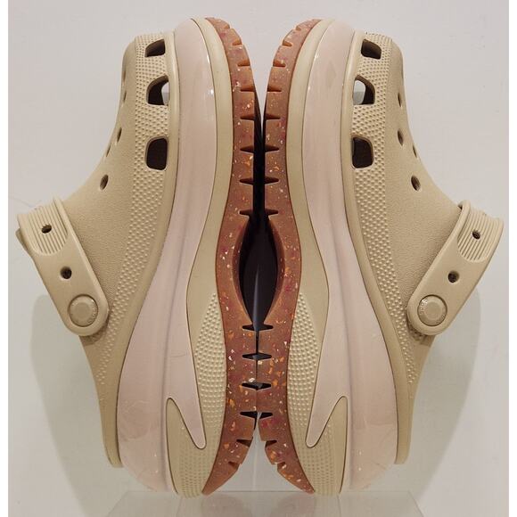 Crocs Chai Pink Classic Mega Crush Slip On Platform Clogs Shoes US W7 M5 - Picture 2 of 11